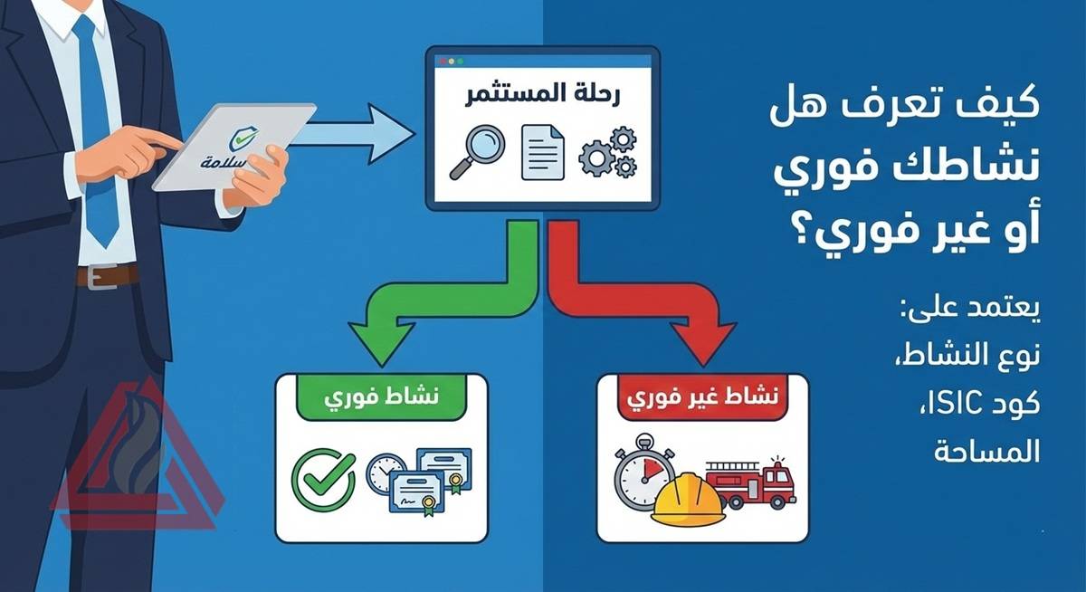 هل نشاطك فوري أو غير فوري بوابة سلامة